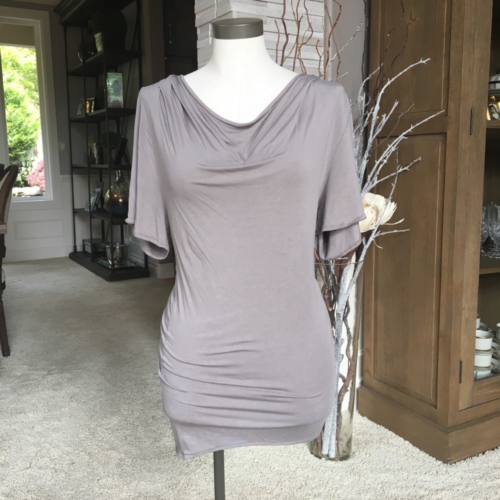 Fluxus taupe mini dress